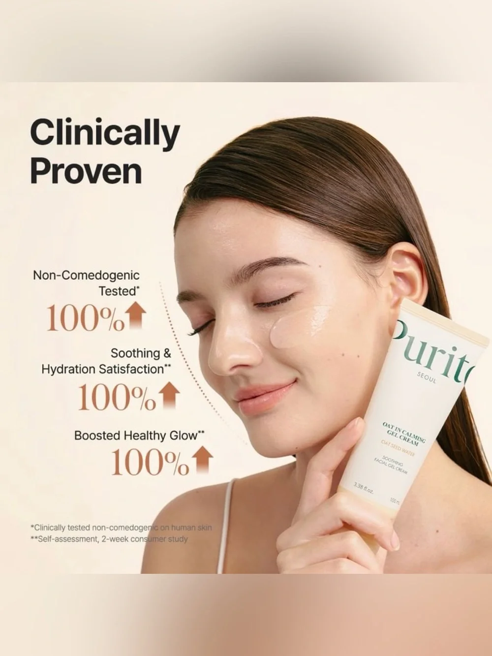 Purito SEOUL - Oat-In Calming Gel Cream - 3.38oz - Brand New in Box